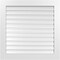 Ekena Millwork Vertical Surface Mount PVC Gable Vent: Functional, w/ 3-1/2"W x 1"P Standard Frame, 36"W x 36"H GVPVE36X3601SF - alternate 1